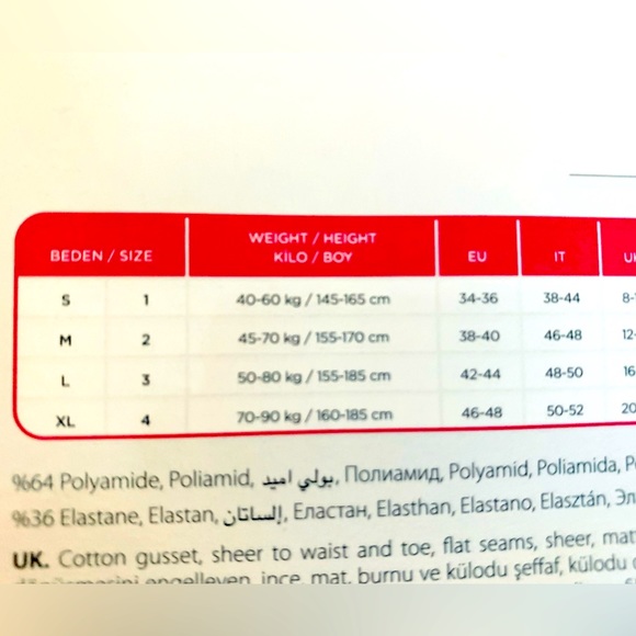 15 Den soft matt finish black sheer pantyhose tights sandal toe ladder resist M - Picture 5 of 5